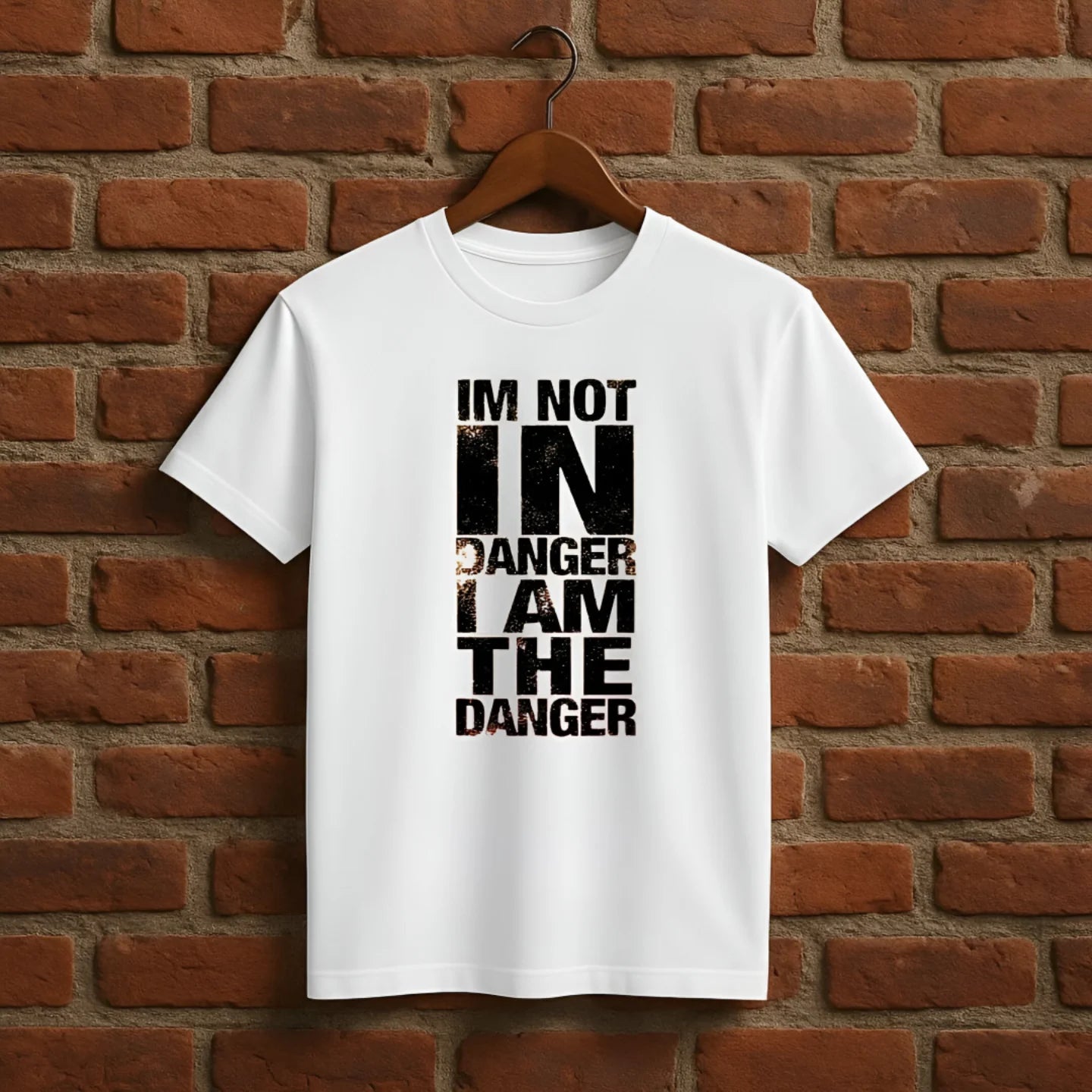 π₯ "I'm not in danger. I am the danger." π₯
Unleash your inner power with this bold statement tee.
Only for the fearless. Only for the real ones.